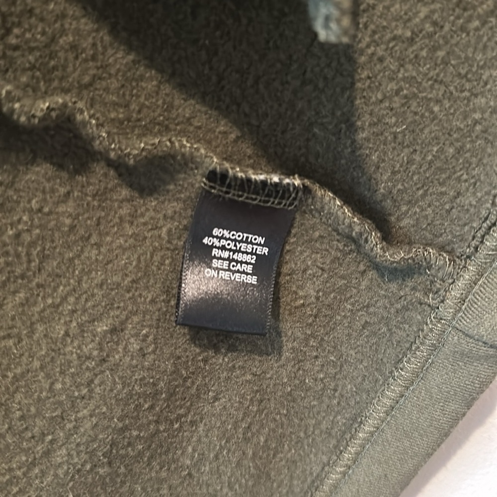 Women's Torrid Olive Army Green Long Zip Fleece Sweatshirt 00 M/L - Picture 6 of 8